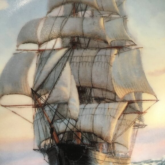 The Golden Age of the Clipper Ship 'Young America, Homeward Bound' Plate - Picture 3 of 8